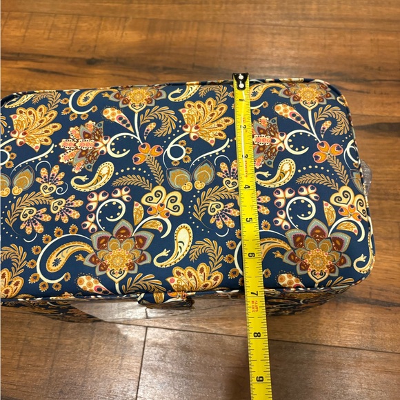 SINGER Premium Tackle Sewing Basket Navy Paisley Print Storage Box W Sewing Kit - Picture 6 of 8